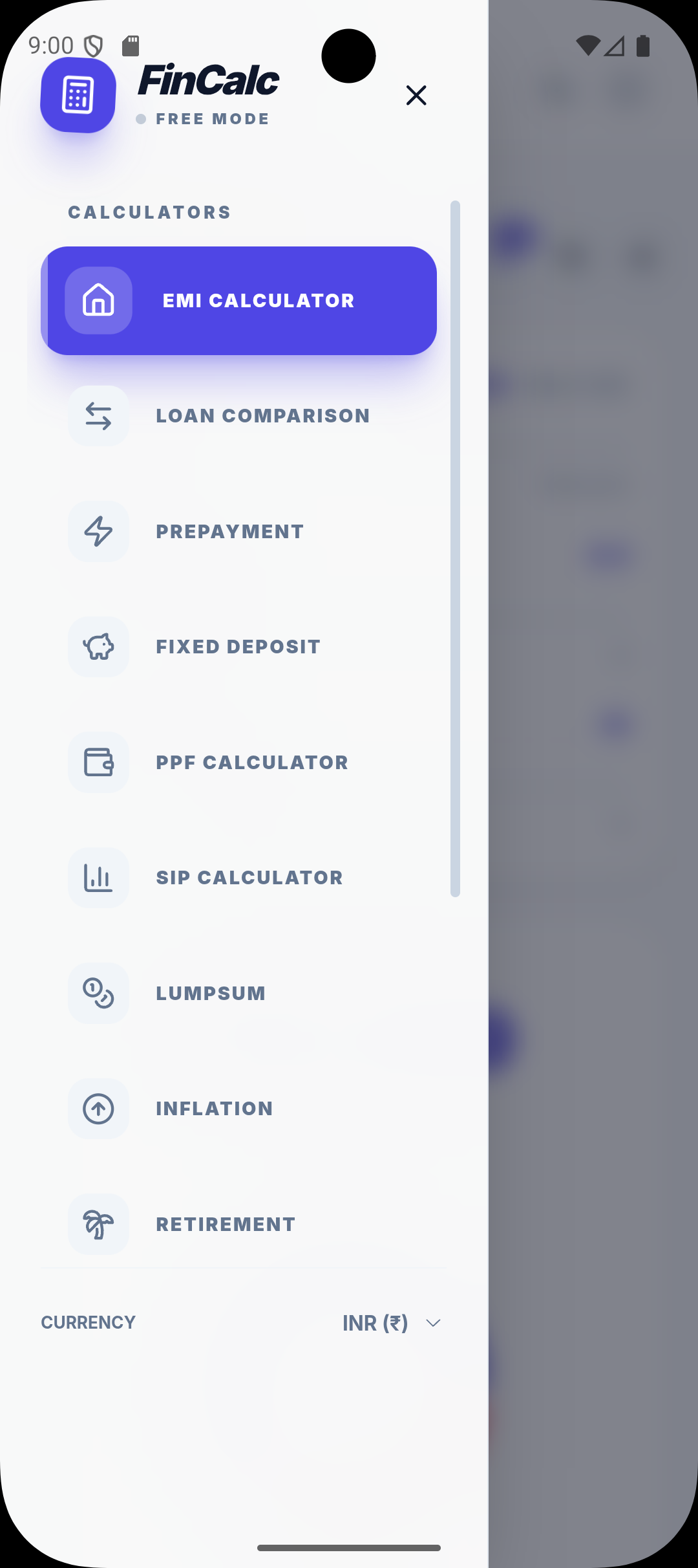 FinCalc screenshot